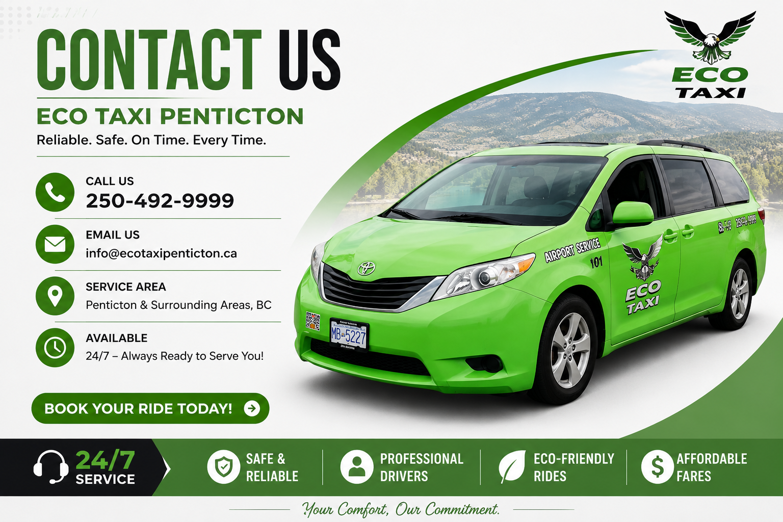 Contact Taxi Service in BC