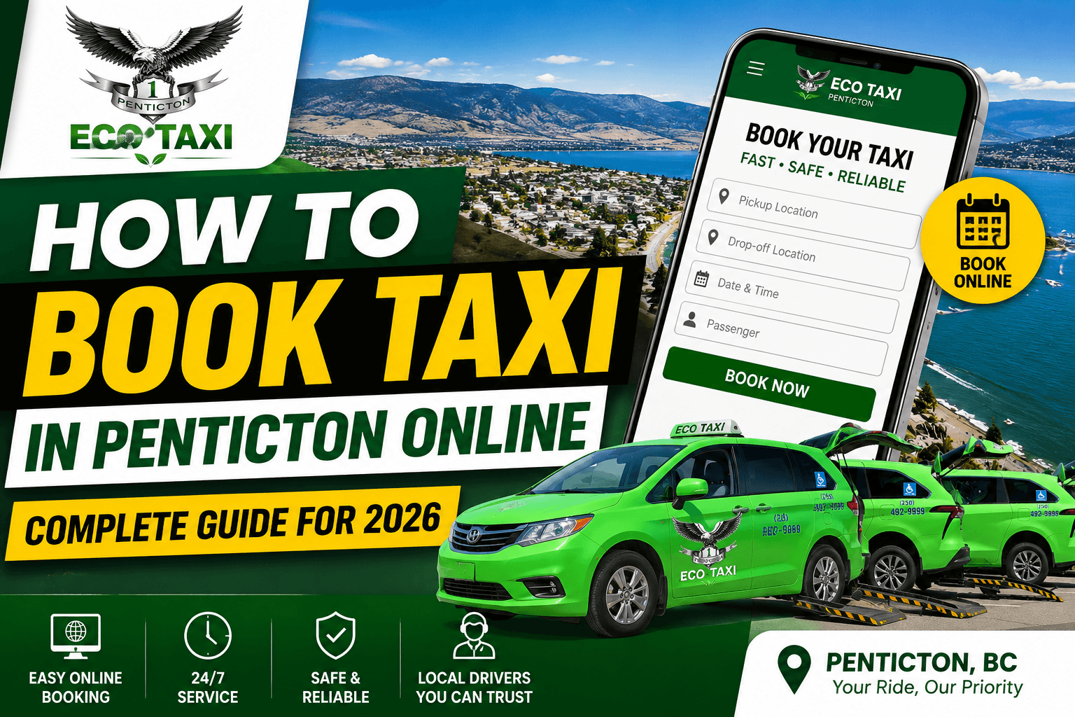How to Book Taxi in Penticton Online (Complete Guide for 2026)