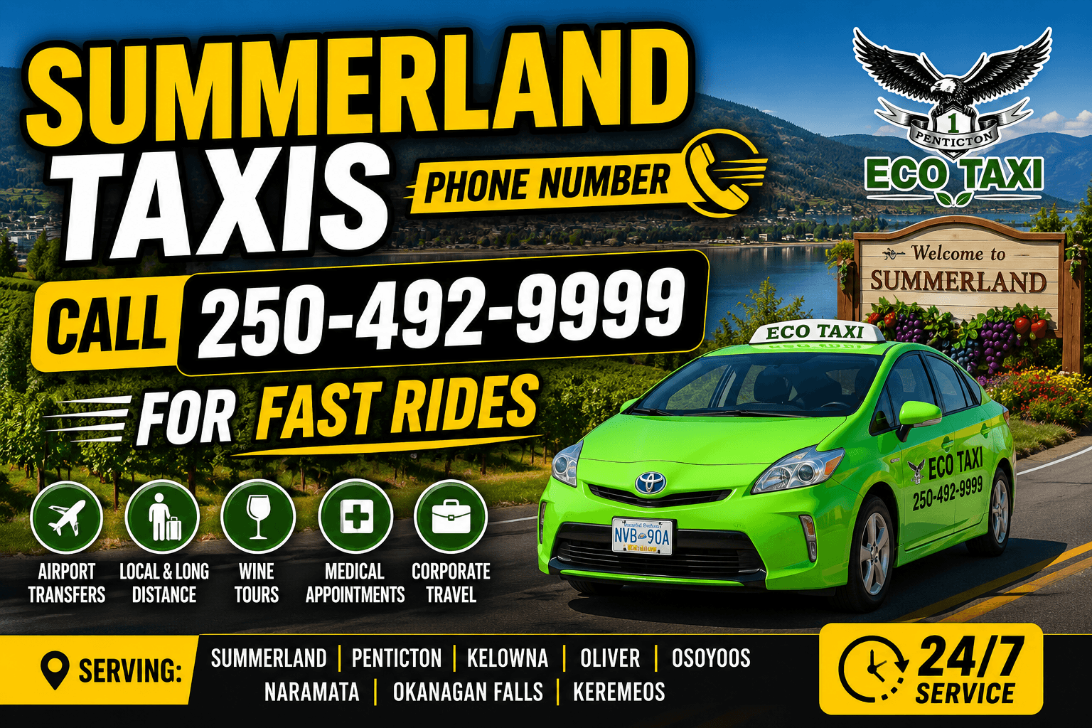 Summerland Taxis Phone Number